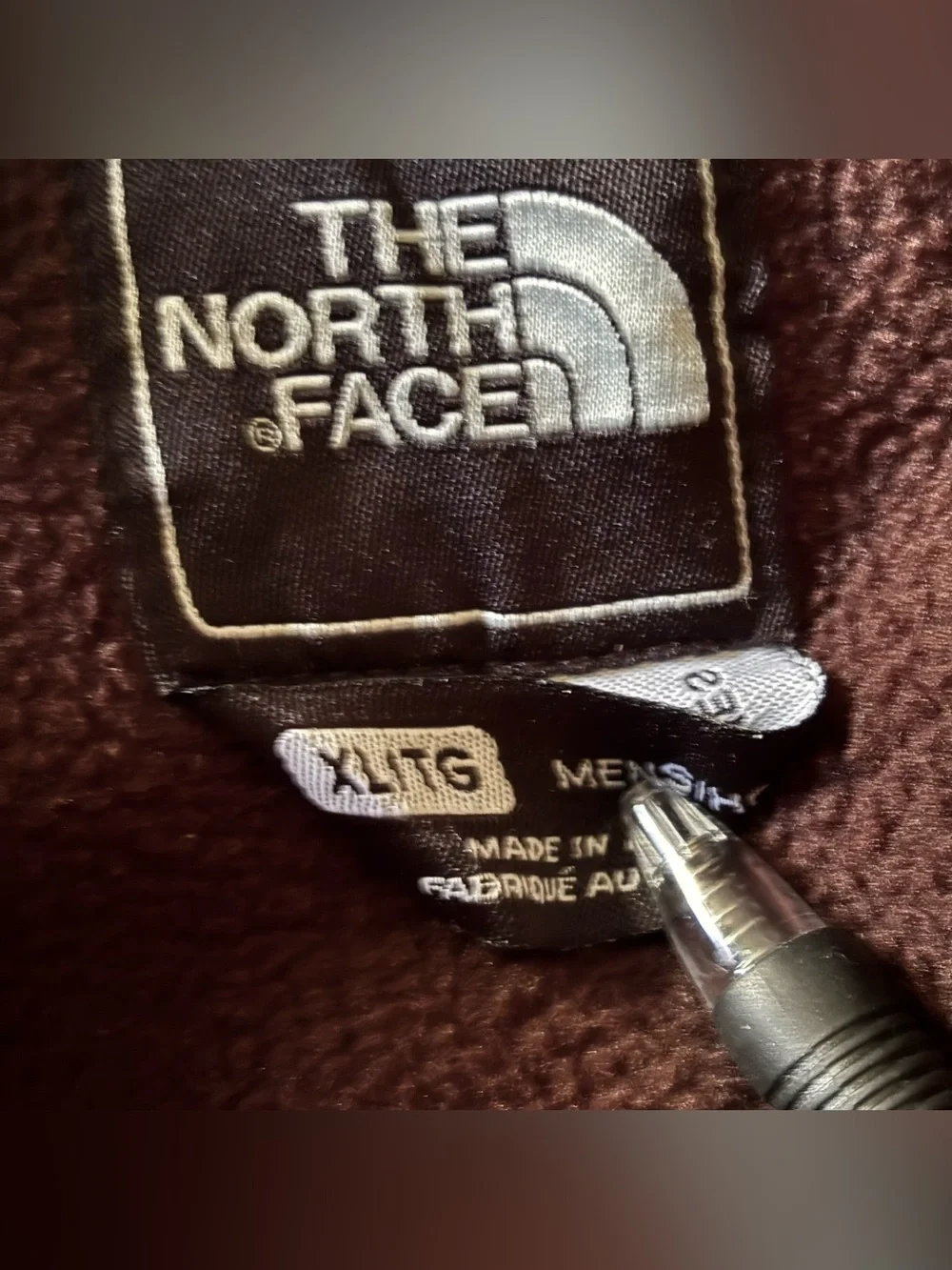 The NORTH FACE Men’s XL Denali Polartec Fleece Vented Brown Sweater Jacket